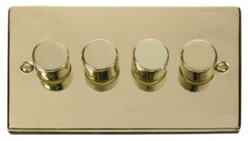 VPBR154  Deco Victorian 4 Gang 2 Way 400Va Dimmer Switch